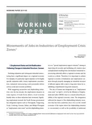 (Working Paper 2019-05) Movements of Jobs in Industries of Employment Crisis Zones