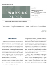 (Working Paper 2017-07/Employment and Labor Policies in Transition: Employment) Overview: Employment and Labor Policies in Transition