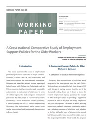 (Working Paper 2022-05) A Cross-national Comparative Study of Employment Support Policies for the Older Workers