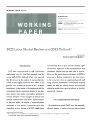 (Working Paper 2023-01) 2022 Labor Market Review and 2023 Outlook