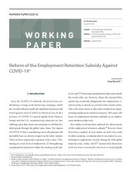 (Working Paper 2020-06) Reform of the Employment Retention Subsidy Against COVID-19
